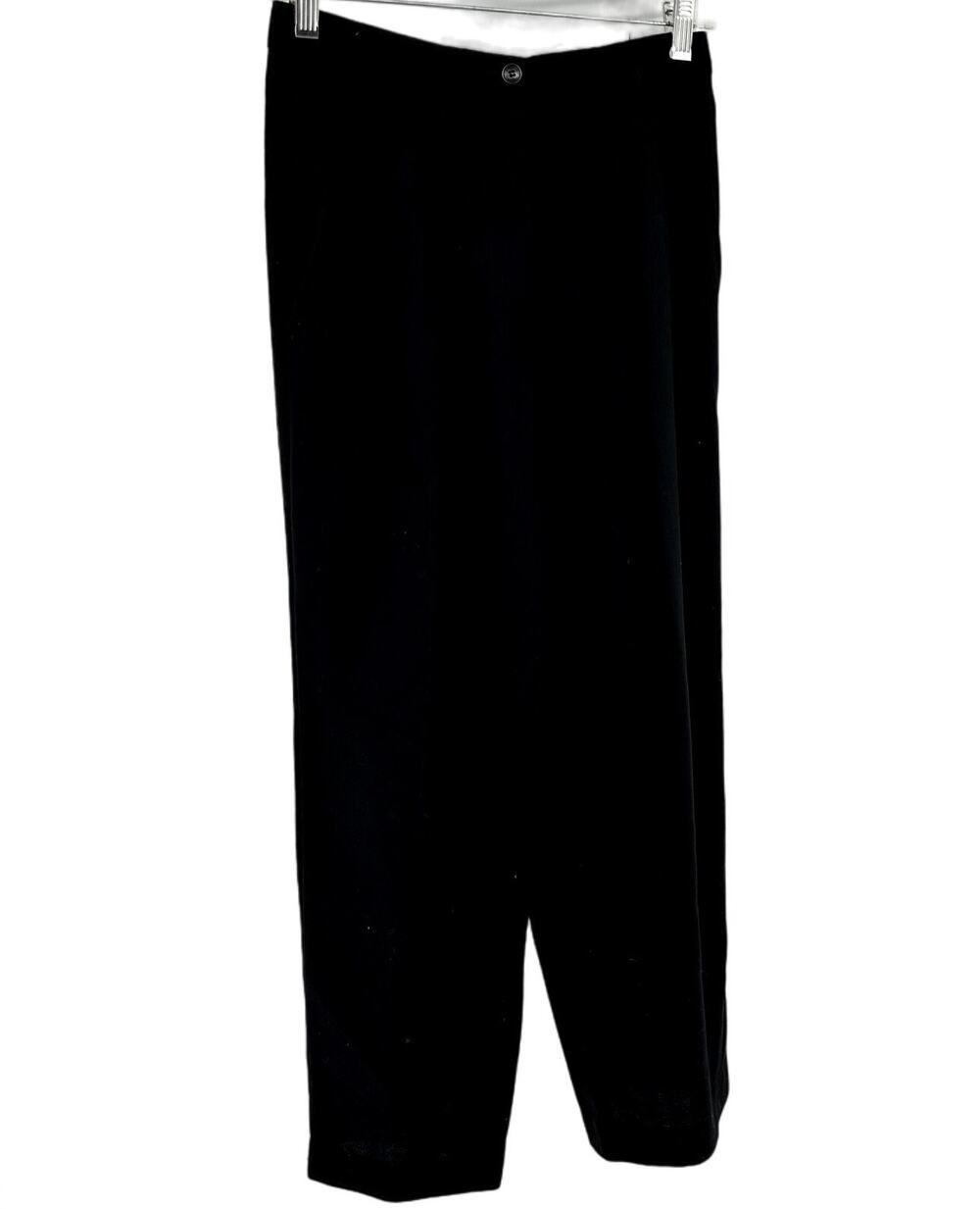 Giorgio Armani Le Collezioni Trouser Pants Pleated Straight Pocket Black 6 28x28